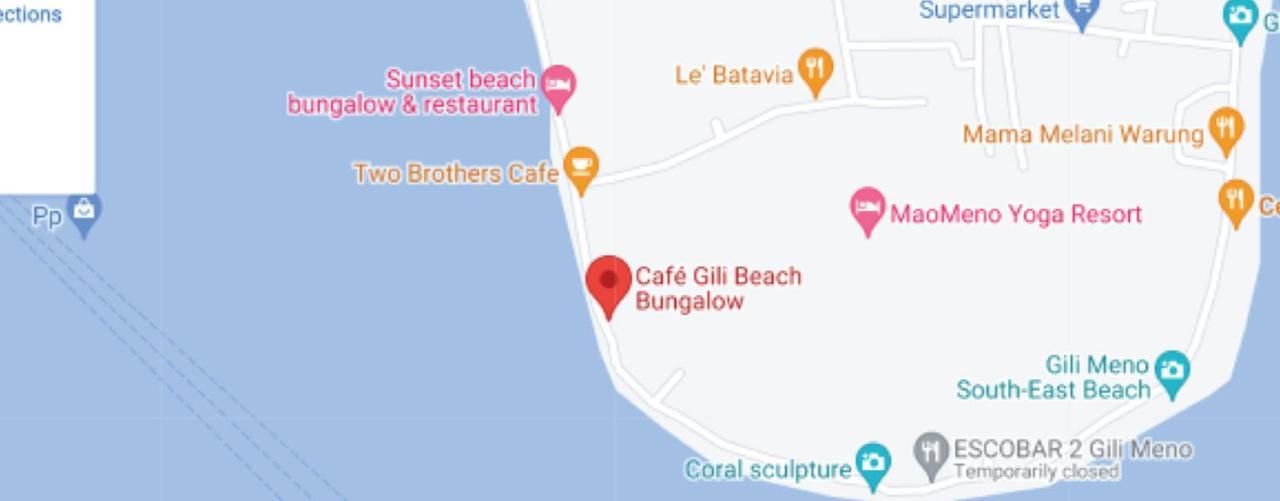 Bungalow Cafe Gili Beachfront Gili Meno Dış mekan fotoğraf